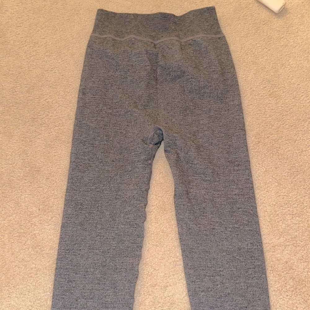 Grey sweat pants material leggings